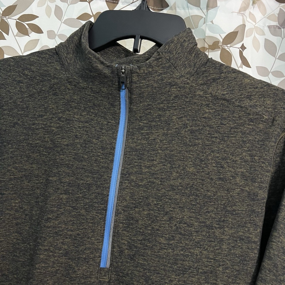 Lululemon Men's S Surge Warm 1/2 Zip Pullover Long Sleeve Heathered Gray Running